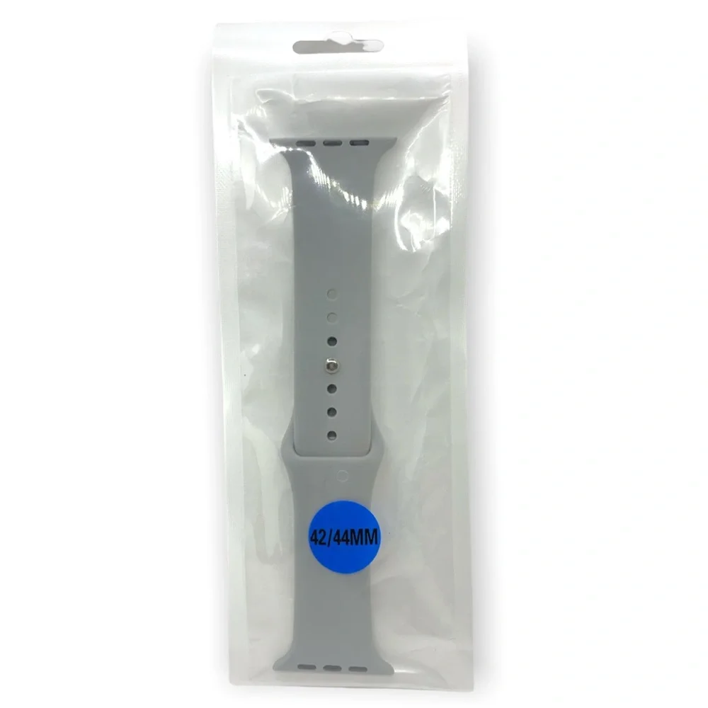 NWOT Apple Watch silicone Gray band 42/44 MM
